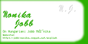 monika jobb business card